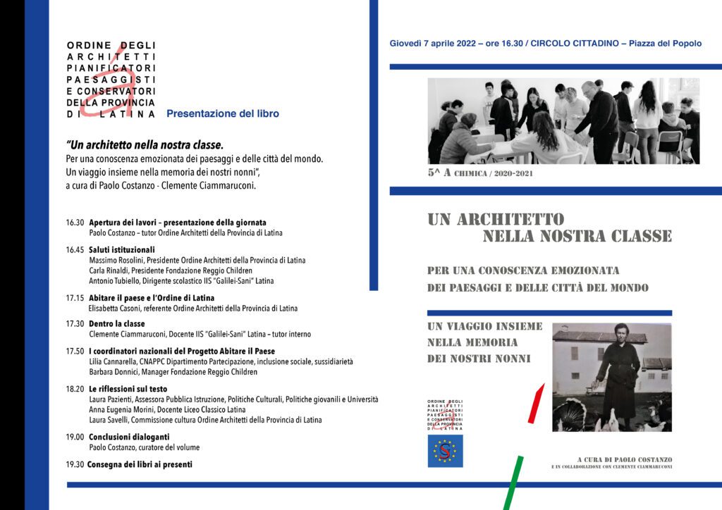 Presentazione Libro “Un Architetto nella nostra classe”