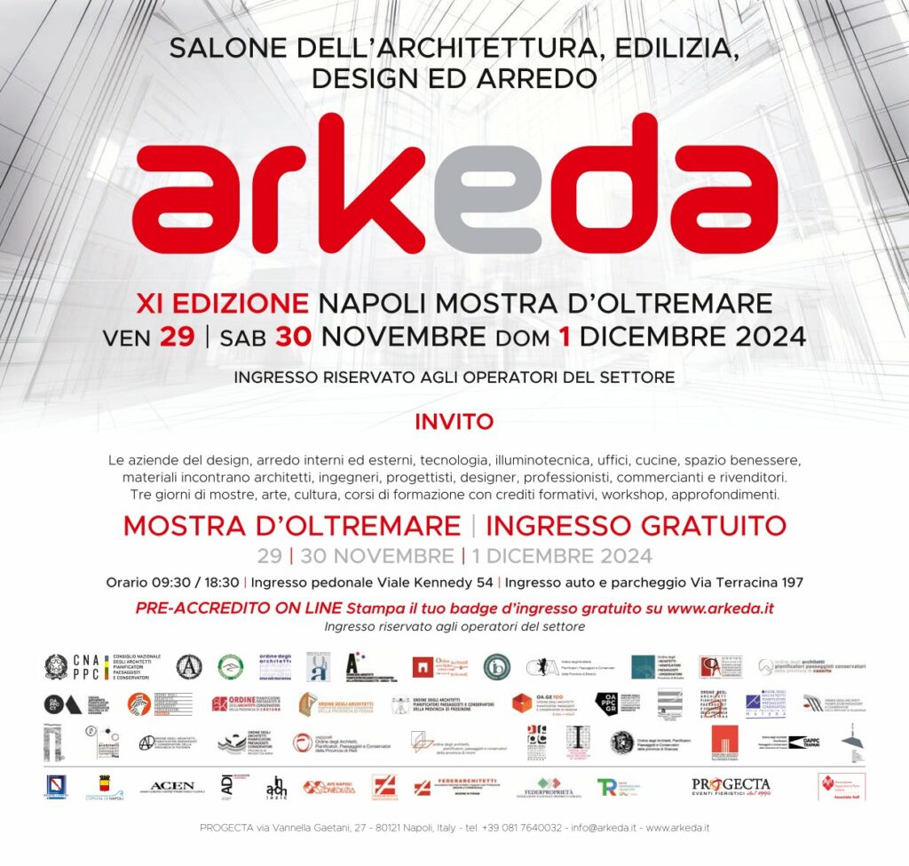 ARKEDA 2024 – mostra convegno dell’Architettura, Edilizia, Design e Arredo